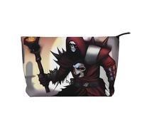 XZDLXJ FangedFiends Trousse de maquillage en velours côtelé, adaptée pour les voyages et un usage quotidien, doublure robuste, longue durée de vie, noir, taille unique, Noir , Taille unique