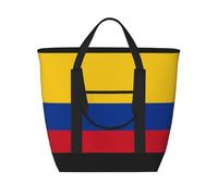 XZDLXJ Flag of Colombia Sac à bandoulière isotherme de grande capacité pour aliments chauds et froids Noir Taille unique, Noir , Taille unique