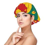 XZDLXJ Flag of Grenada Bonnet de nuit en satin pour adulte Protection des cheveux et confort Noir Taille unique
