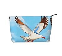 XZDLXJ Flying Seagulls Trousse de maquillage en velours côtelé, adaptée pour les voyages et un usage quotidien, doublure robuste, longue durée de vie, noir, taille unique, Noir , Taille unique