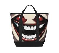 XZDLXJ GhoulishGrins Sac à bandoulière isotherme de grande capacité pour aliments chauds et froids, noir, taille unique