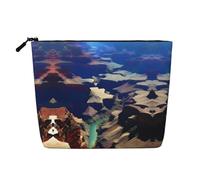XZDLXJ Grand Canyon Trousse de maquillage imperméable aspect lin avec fermeture éclair pour vos besoins quotidiens ou de voyage, noir, taille unique, Noir , Taille unique