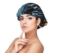 XZDLXJ HauntedHollows Bonnet de nuit en satin pour adultes - Protection des cheveux et confort - Noir - Taille unique