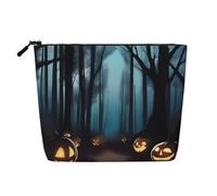XZDLXJ HauntedHollows Trousse de maquillage monocouche imperméable avec fermeture éclair pour vos besoins quotidiens ou de voyage, noir, taille unique, Noir , Taille unique