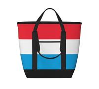 XZDLXJ Luxembourg Flag Sac à bandoulière isotherme de grande capacité pour aliments chauds et froids Noir Taille unique, Noir , Taille unique