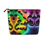 XZDLXJ puzzle qui se dispersent Trousse de maquillage imperméable aspect lin avec fermeture éclair pour vos besoins quotidiens ou de voyage, noir, taille unique, Noir , Taille unique