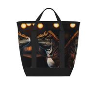 XZDLXJ Ronin iguana Sac à bandoulière isotherme de grande capacité pour aliments chauds et froids, noir, taille unique, Noir , Taille unique
