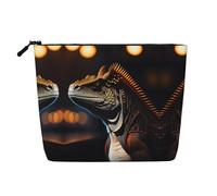 XZDLXJ Ronin Iguana Trousse de maquillage monocouche imperméable avec fermeture éclair pour vos besoins quotidiens ou de voyage Noir Taille unique, Noir , Taille unique