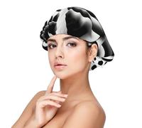 XZDLXJ Rotation Illusion Bonnet de nuit en satin pour adulte Protection des cheveux et confort Noir Taille unique