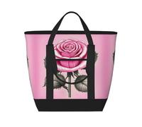 XZDLXJ Sac à bandoulière isotherme de grande capacité pour aliments chauds et froids, noir, taille unique, Noir , Taille unique