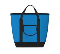 XZDLXJ Sac fourre-tout isotherme de grande capacité pour aliments chauds et froids Bleu uni, noir, Taille unique