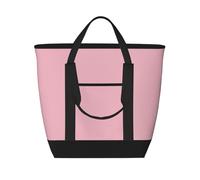 XZDLXJ Sac fourre-tout isotherme de grande capacité pour aliments chauds et froids Rose uni, noir, Taille unique