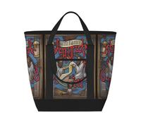 XZDLXJ Saints and Sinners Sac à bandoulière et fourre-tout isotherme de grande capacité pour aliments chauds et froids, noir, taille unique, Noir , Taille unique