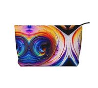 XZDLXJ Scribble Art to the Pap Trousse de maquillage en velours côtelé, adaptée pour les voyages et un usage quotidien, doublure robuste, assure la longévité, noir, taille unique, Noir , Taille unique