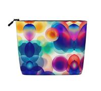 XZDLXJ So many bubbles Trousse de maquillage imperméable aspect lin avec fermeture éclair pour vos besoins quotidiens ou de voyage, noir, taille unique, Noir , Taille unique