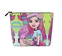 XZDLXJ Trendy Styles Trousse de maquillage à une couche imperméable avec fermeture éclair pour vos besoins quotidiens ou de voyage, noir, taille unique, Noir , Taille unique