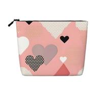 XZDLXJ Trousse de maquillage à une couche avec fermeture éclair - Aspect lin - Résistante à l'eau - Pour vos besoins quotidiens ou de voyage - Noir - Taille unique, Noir , Taille unique