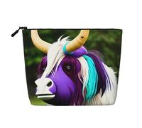 XZDLXJ Trousse de maquillage colorée à une couche avec fermeture éclair pour vos besoins quotidiens ou de voyage, noir, taille unique, Noir , Taille unique