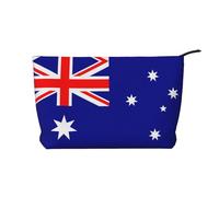 XZDLXJ Trousse de maquillage en velours côtelé avec drapeau australien, adaptée pour les voyages et un usage quotidien, doublure robuste, assure la longévité, noir, taille unique, Noir , Taille unique