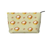 XZDLXJ Trousse de maquillage en velours côtelé motif chat de dessin animé, adaptée pour les voyages et un usage quotidien, doublure robuste, assure la longévité, noir, taille unique, Noir , Taille