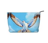 XZDLXJ Trousse de maquillage en velours côtelé Seagulls in flight, adaptée pour les voyages et un usage quotidien, doublure robuste, assure la longévité, noir, taille unique, Noir , Taille unique