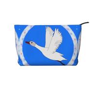 XZDLXJ Trousse de maquillage Flying White Goose en velours côtelé, adaptée pour les voyages et un usage quotidien, doublure robuste, assure la longévité, noir, taille unique, Noir , Taille unique
