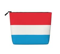XZDLXJ Trousse de maquillage monocouche imperméable avec fermeture éclair Motif drapeau du Luxembourg Noir Taille unique, Noir , Taille unique