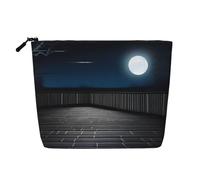 XZDLXJ Trousse de maquillage monocouche imperméable avec fermeture éclair pour vos besoins quotidiens ou de voyage, noir, taille unique, Noir , Taille unique
