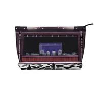 XZDLXJ Trousse de maquillage On Stage en velours côtelé, adaptée pour les voyages et un usage quotidien, doublure robuste, assure la longévité, noir, taille unique, Noir , Taille unique