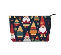 XZDLXJ Trousse de maquillage Père Noël avec deux couleurs de barbe en velours côtelé, adaptée pour les voyages et un usage quotidien, doublure robuste, assure la longévité, noir, taille unique, Noir ,