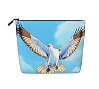 XZDLXJ Trousse de maquillage Seagulls in flight imperméable aspect lin monocouche avec fermeture éclair pour vos besoins quotidiens ou de voyage, noir, taille unique, Noir , Taille unique