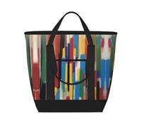XZDLXJ Un sac fourre-tout isotherme de grande capacité pour aliments chauds et froids Creative Strokes, noir, Taille unique