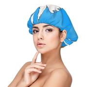 XZDLXJ White Goose House Bonnet de nuit en satin pour adulte Protection des cheveux et confort Noir Taille unique