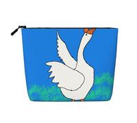 XZDLXJ White Goose spread its wings Trousse de maquillage monocouche imperméable aspect lin avec fermeture éclair pour vos besoins quotidiens ou de voyage, noir, taille unique, Noir , Taille unique