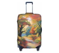 XZDLYY Artistic Impressions Housse de valise avec fermeture éclair invisible pour affaires et voyages Sans valise, blanc, Large