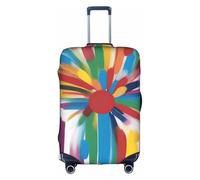 XZDLYY Creative Strokes Housse de valise avec fermeture éclair invisible pour affaires et voyages Sans valise, blanc, S