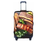 XZDLYY Golden Roast Housse de valise avec fermeture éclair invisible pour affaires et voyages, sans valise, blanc, X-Large