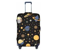 XZDLYY Housse de valise Planet in the Dark avec fermeture éclair invisible, pour affaires et voyages, sans valise, Blanc, Medium