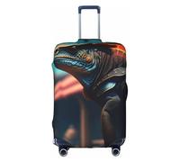 XZDLYY Ronin iguana in a cyberpunk Saloon Housse de valise avec fermeture éclair invisible pour affaires et voyages Sans valise, blanc, Medium