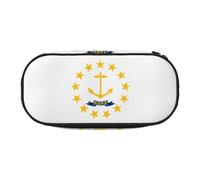 XZDLYY Sac à crayons portable léger et léger avec drapeau de l'État du Rhode Island pour la papeterie et les petits objets
