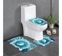 XZDLYY Sea of Love Lot de 3 tapis de salle de bain antidérapants absorbant l'eau, épais et confortables pour la maison, le spa et l'hôtel