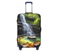 XZDLYY Waterfall Views Housse de valise avec fermeture éclair invisible pour affaires et voyages, sans valise, blanc, Small