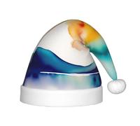 XZDPY Horizon aquarelle sur un chapeau de Noël blanc pour enfants, accessoires de costume de fête de vacances, couvre-chef de festival pour le Nouvel An