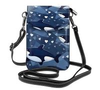 XZDZWK Blue Killer Whale Sac Messager Antivol Léger Petit Résistant à l'usure Portable et Pratique pour Voyage et Usage Quotidien