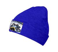 XZDZWK Bonnet de motoneige en tricot noir confortable et doux pour la peau, adapté pour les sports de plein air et les voyages, bleu, Taille unique