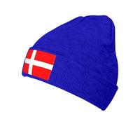 XZDZWK Bonnet tricoté drapeau danois du Danemark - Confortable et doux pour la peau - Convient pour les sports de plein air et les voyages, bleu, Taille unique