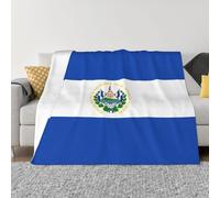 XZDZWK Couverture en flanelle anti-boulochage de 152,4 x 127 cm, motif imprimé El Salvador, couverture pliable pour la maison, les voyages et l'extérieur