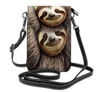 XZDZWK Cute Sloth Sac à bandoulière léger Antivol Petit Résistant à l'usure Portable et pratique pour Voyage et utilisation quotidienne