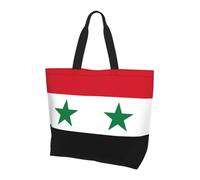 XZDZWK Drapeau de la République arabe syrienne - Sac à main pour femme - Multifonctionnel - Léger - Sac à provisions pour un usage quotidien en voyage
