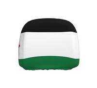 XZDZWK Drapeau de l'Etat de Palestine Voiture Appuie-Tête Couverture Universel Élastique Protection Intérieur Accessoires avec la plupart des Véhicules